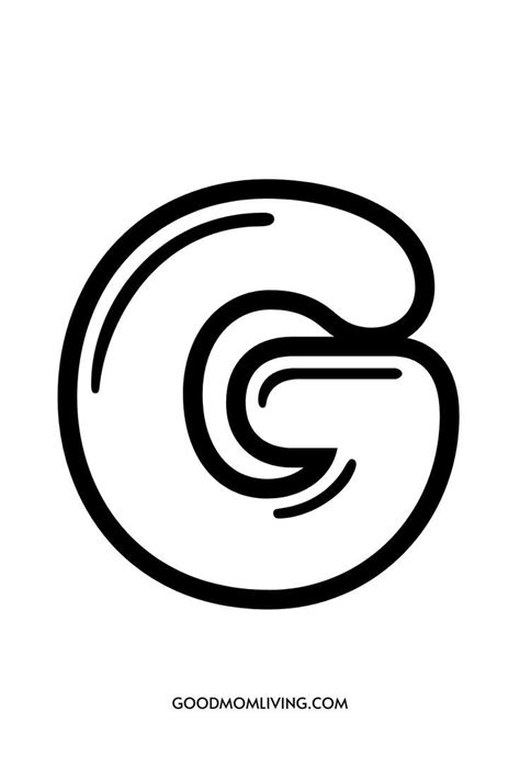 Printable Bubble Letter G - Bubble Letters Alphabet | Bubble letters ...