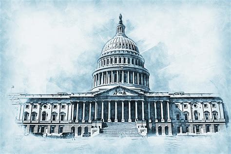 United States Capitol - 01 by AM FineArtPrints