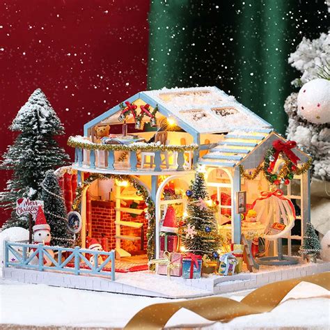 Christmas Night DIY Miniature House Kit - Fifijoy