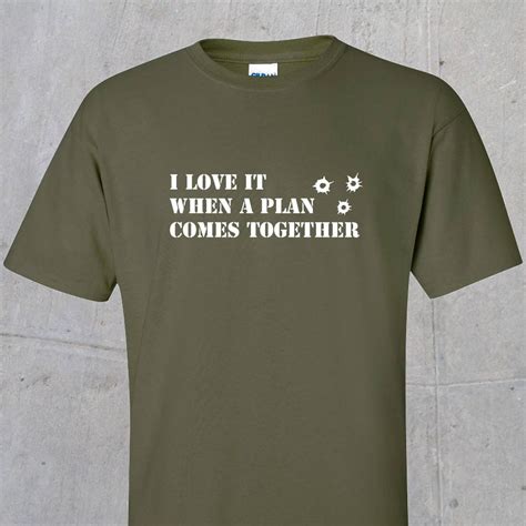 I Love It When a Plan Comes Together T-shirt - Etsy