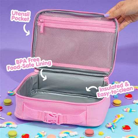 Insulated Lunch Box for Girls | Cute Pink Girls' Lunch Box - Blippo