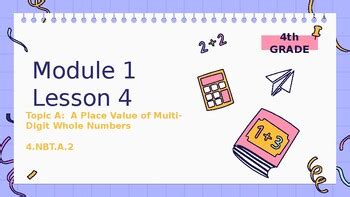 Image result for Eureka Math Lesson 1 Grade 4 Modul 2