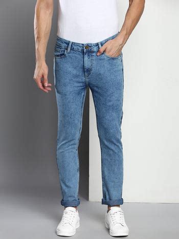 Men's Towel Blue Slim Fit Mid Rise Denim Jeans – DENNIS LINGO
