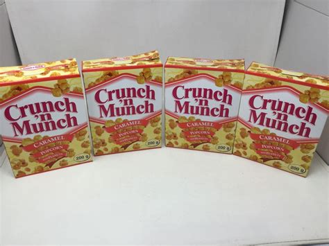 Lot of Crunch N' Munch Caramel Popcorn (4 x 200g)