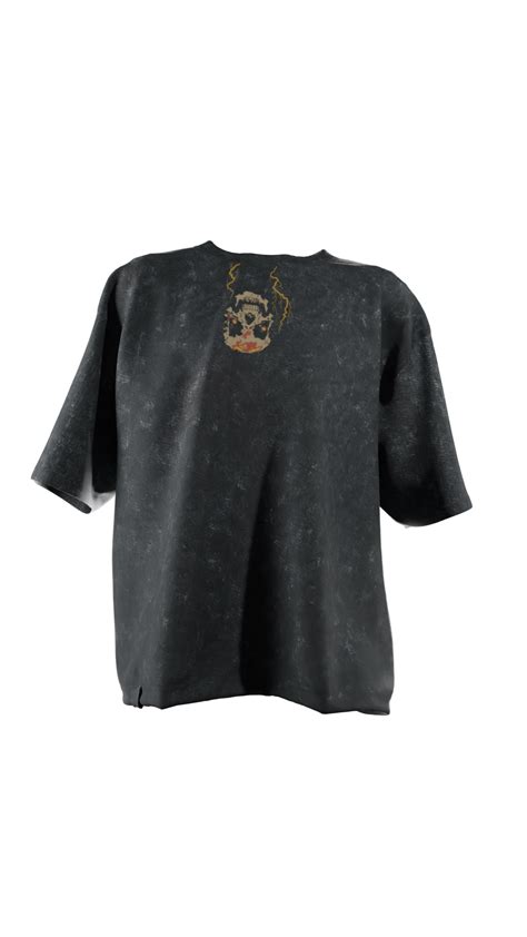 Time Travel Skull - Washed Effect Oversized T-Shirt – Retro Future