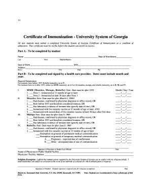 Fillable Online II Savannah State University Savannah, GA 31404 ...