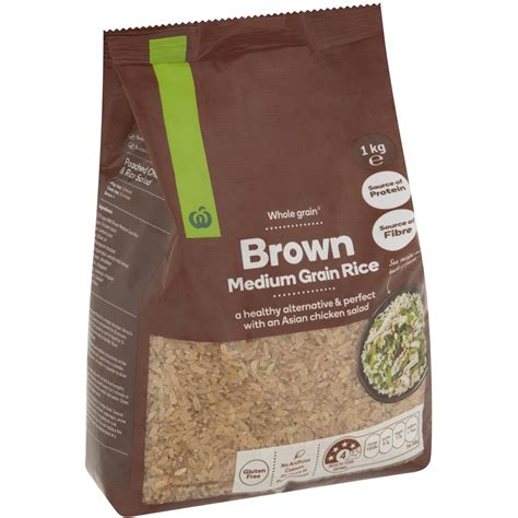 Woolworths Brown Medium Grain Rice 1kg | Woolworths