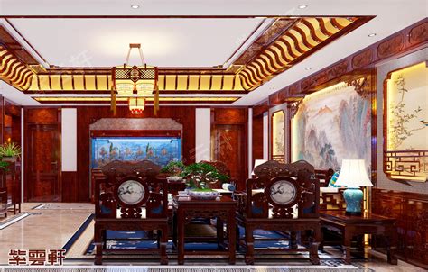 极具东方神韵的客厅中式装修，确定不来看看吗_紫云轩中式设计装饰机构