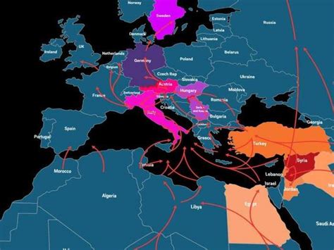 Animated map shows the migrant crisis by the numbers | Business Insider ...