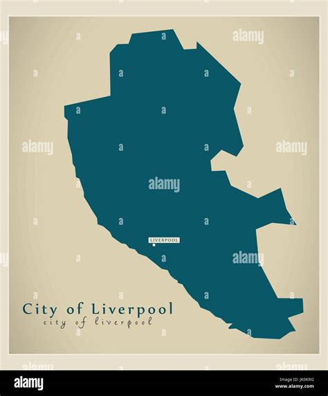 Liverpool administrative and district vector map Stock Vector Images ...