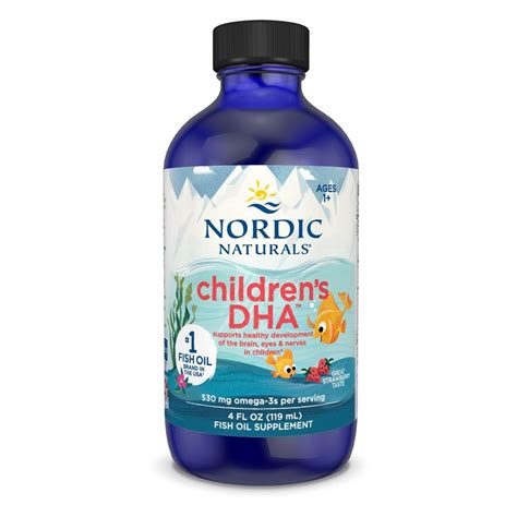Nordic Naturals Children's Dha For Omega 3 | Fish Oil For Kids 530Mg ...