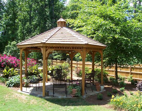Treated Pine Single Roof Octagon Gazebos with Metal Roof | Gazebos by ...