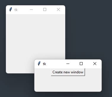 Tkinter Multiple Windows 的图像结果