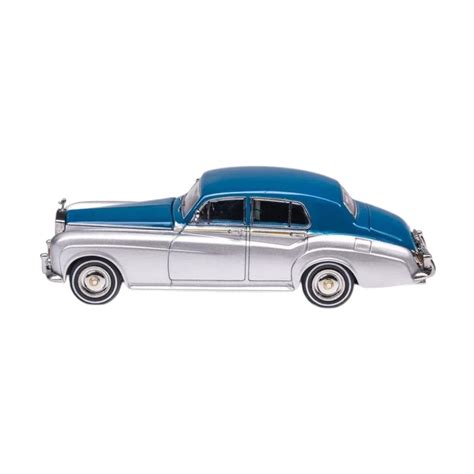 GFCC 1:64 Scale 1965 Rolls-Royce Silver Cloud III Silver Blue Diecast ...