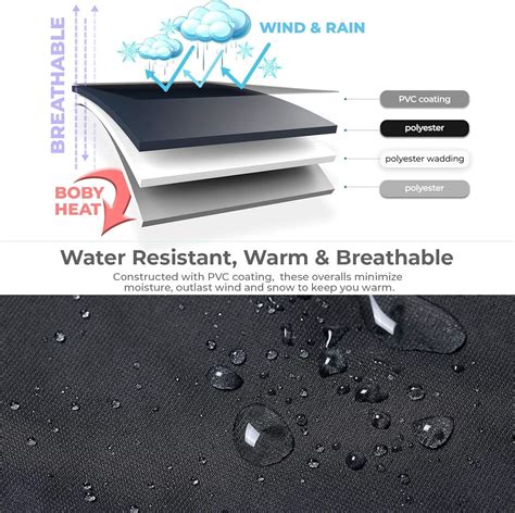 Buy Ohuhu Snow Pants Womens Snow Bibs Essential Insulated Ski Bib ...