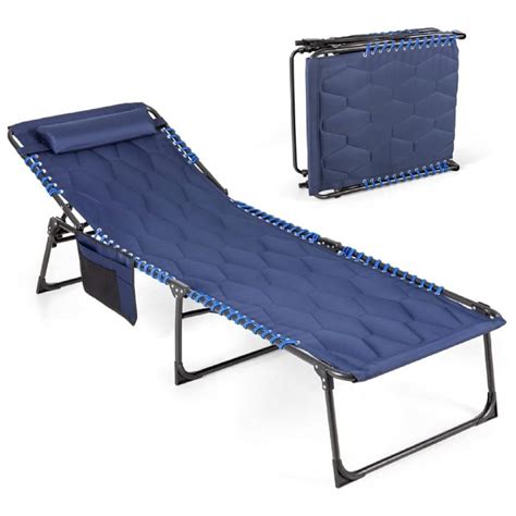 RhyhornLounge Chairs for Outside, Extra High Folding Beach Tanning ...