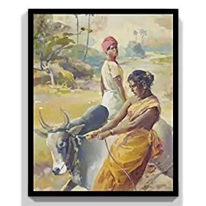 Well Laminated Beautiful Wall Paintings Pack of 3 Paintings with 3x2 ...