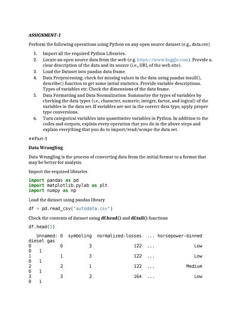 Dsbda LAB-1 - ASSIGNMENT- Perform the following operations using Python ...