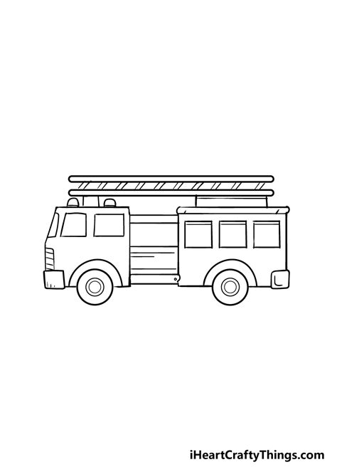 How to Draw a Fire Truck Easy - Miranda Delver