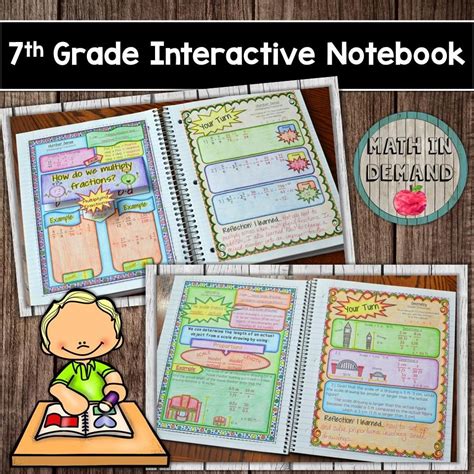 Image result for 7th Grade Math Interactive Notebook