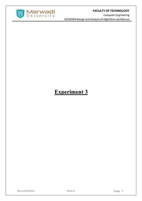 Practical 3,4,5 - Computer Engineering 01CE0503-Design and Analysis of ...