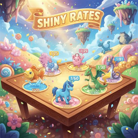 Un tableau utile de Pokémon GO dévoile les taux de brillance des Pokémon