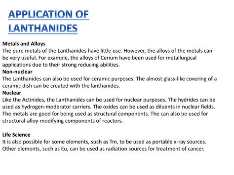 Lanthanide Chemistry | PPTX