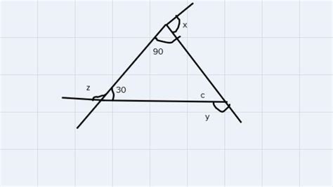 find the unknown angles x,y,z in the adjoing figure.Also find x+y+z ...