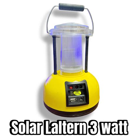 Solar Laltern 3 watt with solar panel – ShagSun Solar