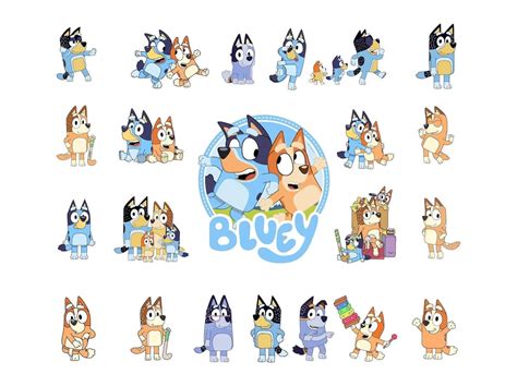 Bluey Clip Art (Printable PNG Images) - tgs.com.vn