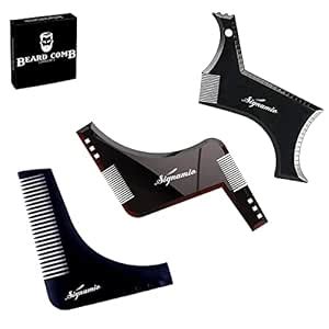 SIGNAMIO Set of 3 Multi Purpose Beard Shaper tool for Men | Beard ...