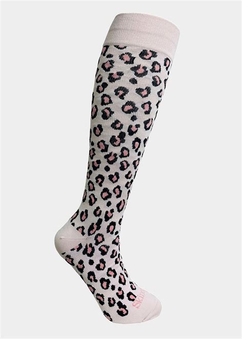 Skinergy Skinergy Leopard Knee High Compression Sock | Scrubs & Beyond