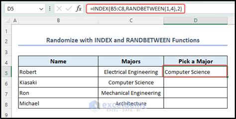 Randomize Data in Excel 的图像结果