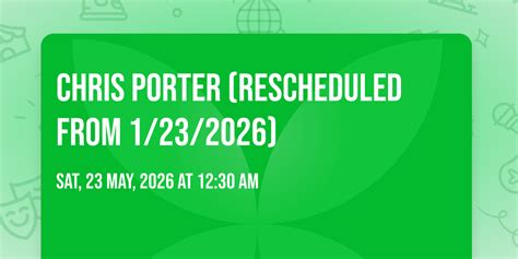 Chris Porter (Rescheduled from 1/23/2026), Cap City Comedy Club ...