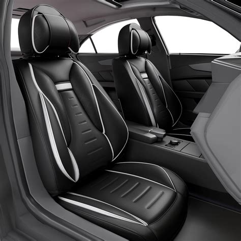 ASLONG 5PCS Angel Wings Front and Back Car Seat Covers Auto Interior Accessories with Water ...