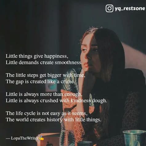 Little things give happin... | Quotes & Writings by Lopamudra Pal ...