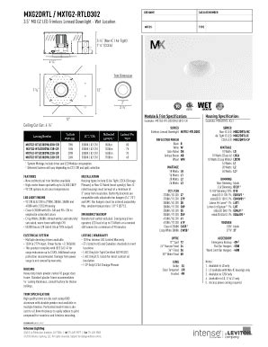 MXG2 LED Downlight Specification Sheet - Blank Fillable Template | Fill ...