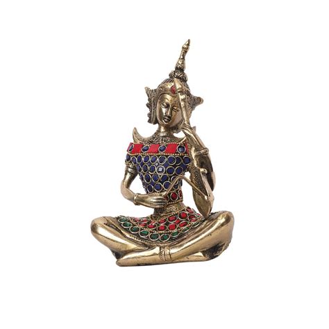 Buy Brass Thai Musical Lady with Stone Work Online in India | Ragaarts