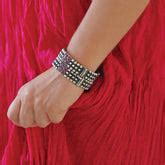 Pink Stone Silver 925 Bangle | Buy Online | Anuka Jewels
