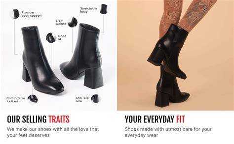 Ema Black Vegan Leather 2.6 Inch Lightweight Trendy Fancy Boots For ...