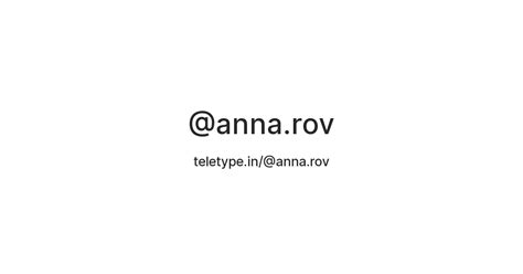 @anna.rov — Teletype