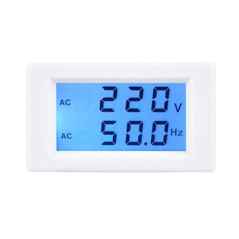 Buy Yencoly AC Voltmeter, Two-Wire LCD Screen Voltage Volt Meter ...