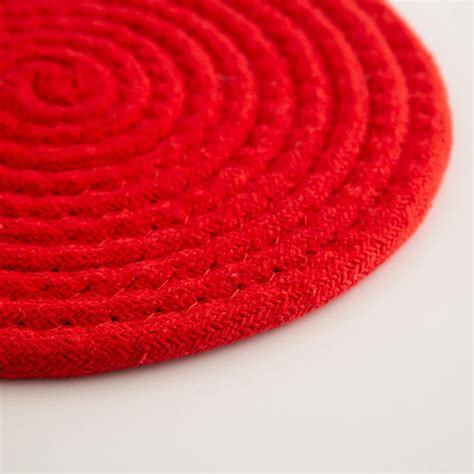 Buy Colour Connect Solid Trivets - Cotton - Braided Trivet 23 cm L x 23 ...