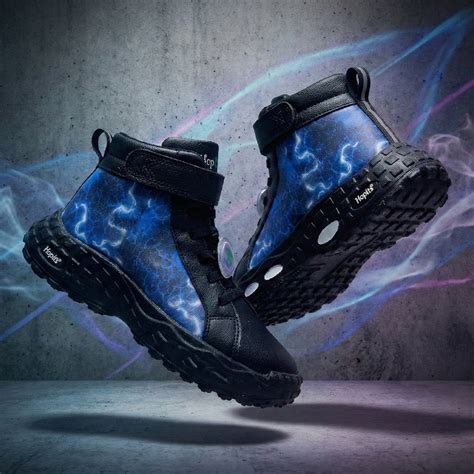 Rise Kids Black Lightning 3D Charms High-Top Sneakers – Hopits