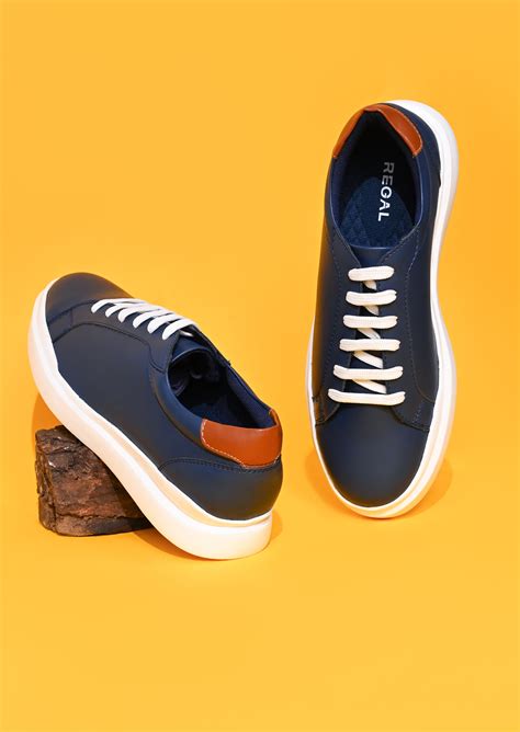 Shop Regal Navy Men Sneakers Online.