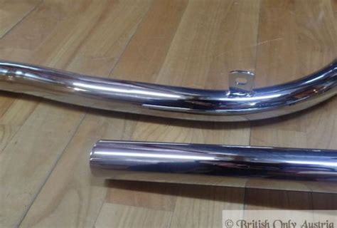 BSA A50,A65 Exhaust Pipes 1 1/2" - 38mm /Pair unbalanced | BRITISH Only ...
