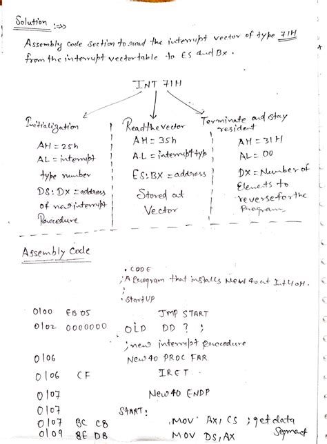 (1) How many bytes are used by the interrupt vector table? (2 ...