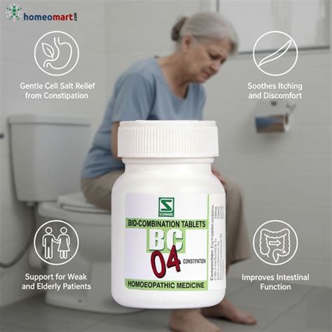 Schwabe Bio Combination (BC4) – Homeopathic Tablets for Constipation ...