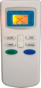 LipiWorld 17 (G) AC Remote Control with Display Light Backlight ...