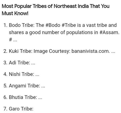 _and _ are two well-known tribes of northeast. - Brainly.in